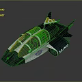 Futuristic Black And White Aircraft With Transparent Cockpit Emblem And Streamlined Design
