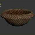 Fashionable Knitted Hat With Pink And Black Striped Pattern For Winter Wear