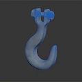 Modern Hook Metal Hook Mechanical Hook 3d model