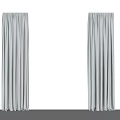 Gray Velvet Curtains With Vertical Pleats For Modern Home Window Decor
