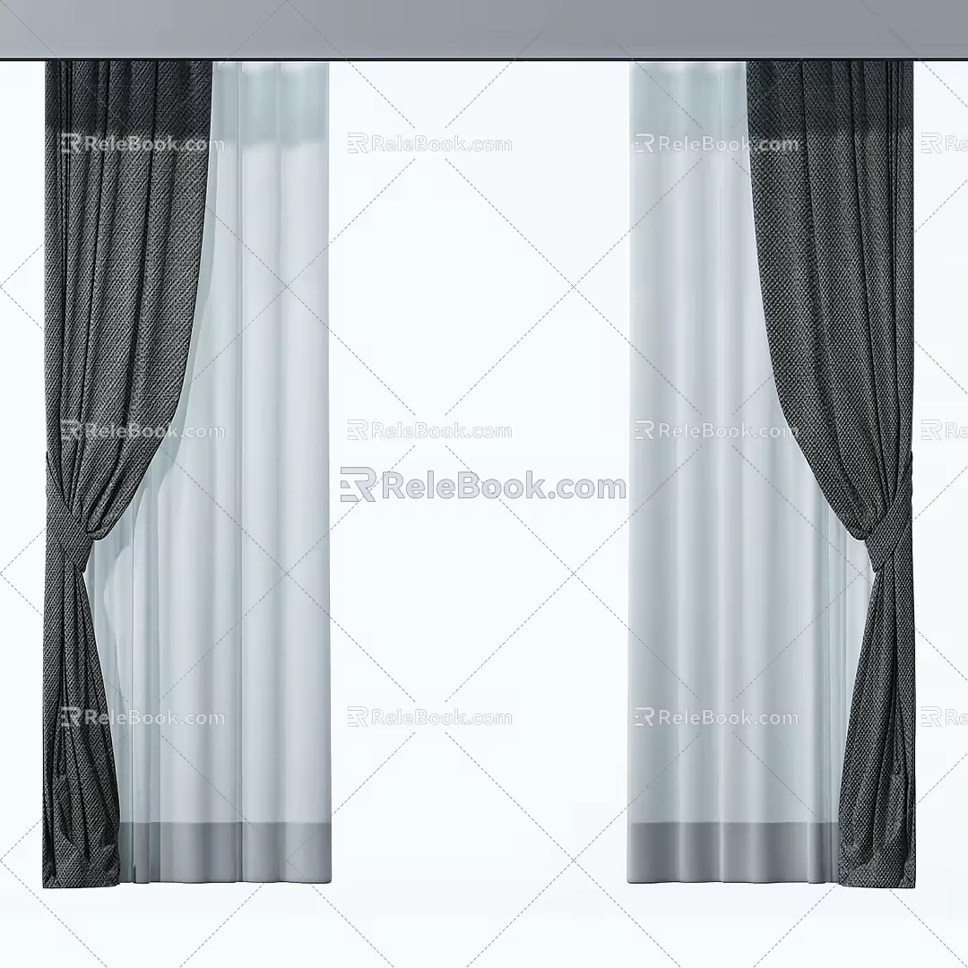 Curtains 3d model