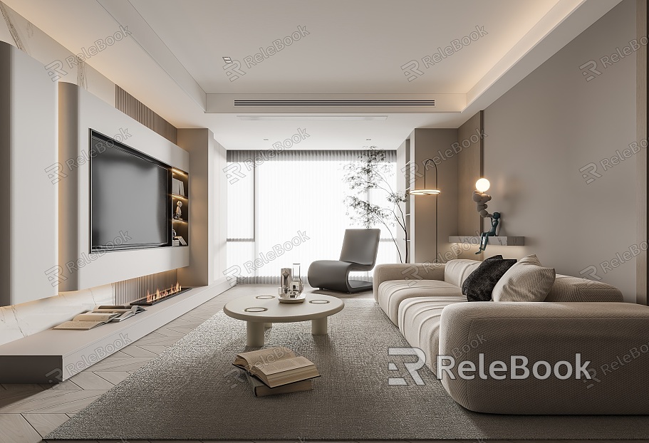 modern living room model