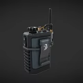 Tactical Weapon Control Unit Featuring NRK2 MC2 Antenna and Yellow Text Display Screen 3d model