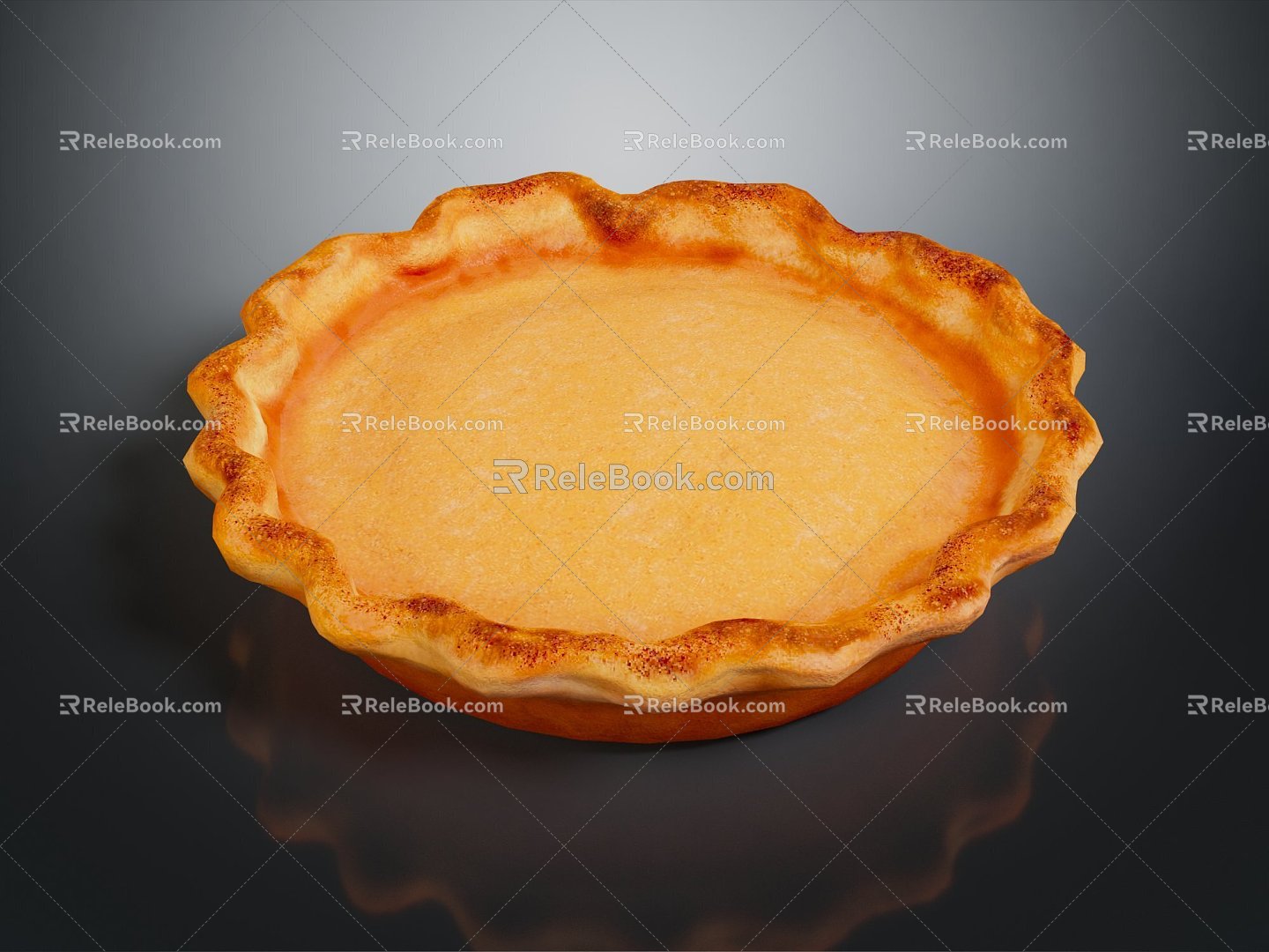 Modern Egg Tart Birthday Cake Chocolate Cake Cake 3d model