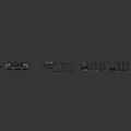 Modern Sci-Fi Equipment Sci-Fi Components High-Tech Components 3d model