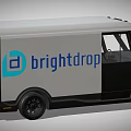 BrightDrop Functional Electric Cargo Van With Modern Design And White Exterior 3d model