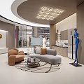 Modern Hospital Outpatient Clinic Waiting Area With Comfortable Seating And Art Decor