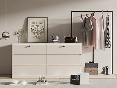 Modern Side Cabinet Hanger model