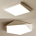 Minimalist geometric ceiling lamp creative geometric ceiling lamp bedroom ceiling lamp cream wind ceiling lamp 3d model