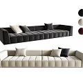 Fabric Sofa Combination Sofa Multi-Person Sofa Three-Person Sofa Module Sofa 3d model