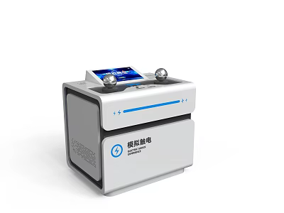 Smart Robot Interactive Display Device With Screen In Technology Exhibition Hall 3d model