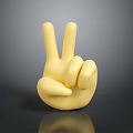 Medical Device For Hand Rehabilitation Training With Yellow Gesture Model And Therapy Support