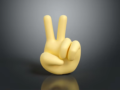 Medical Device For Hand Rehabilitation Training With Yellow Gesture Model And Therapy Support 3d model