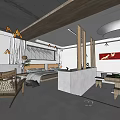 Minimalist Hotel Guest Room Interior With King Bed Sofa Chair And Mountain View Window