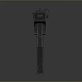 Vintage Submachine Gun Featuring Metal Barrel Magazine And Tactical Grip Design