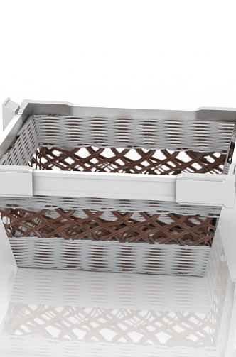 Modern embedded pull basket 3d model