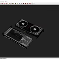 White Gaming Graphics Card With Dual Fan And RGB Lighting Design For PC Build