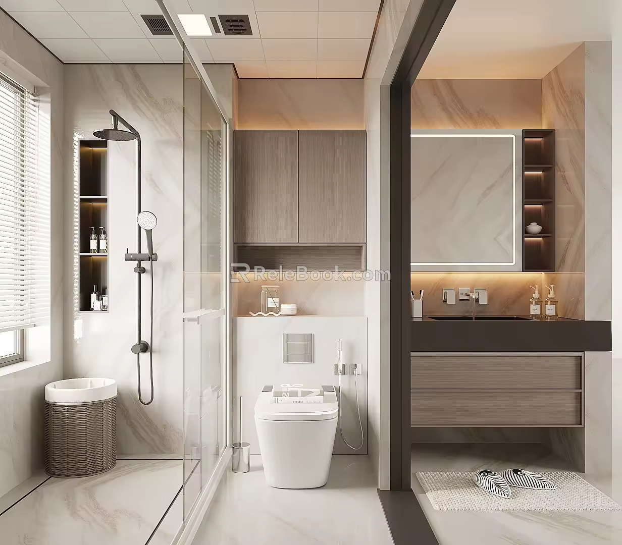 Modern Home Toilet 3d model