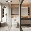 Modern Home Toilet 3d model