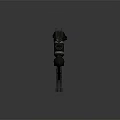 Mechanical Weapon with Black Body Red Component Magazine and Spring Mechanism