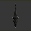 3D Rendered Triceratops Model With Large Horns Textured Gray Skin And Spiked Back