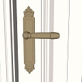 French Door Lock French Door Handle Door Handle 3d model