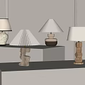 Middle Style Table Lamp 3d model