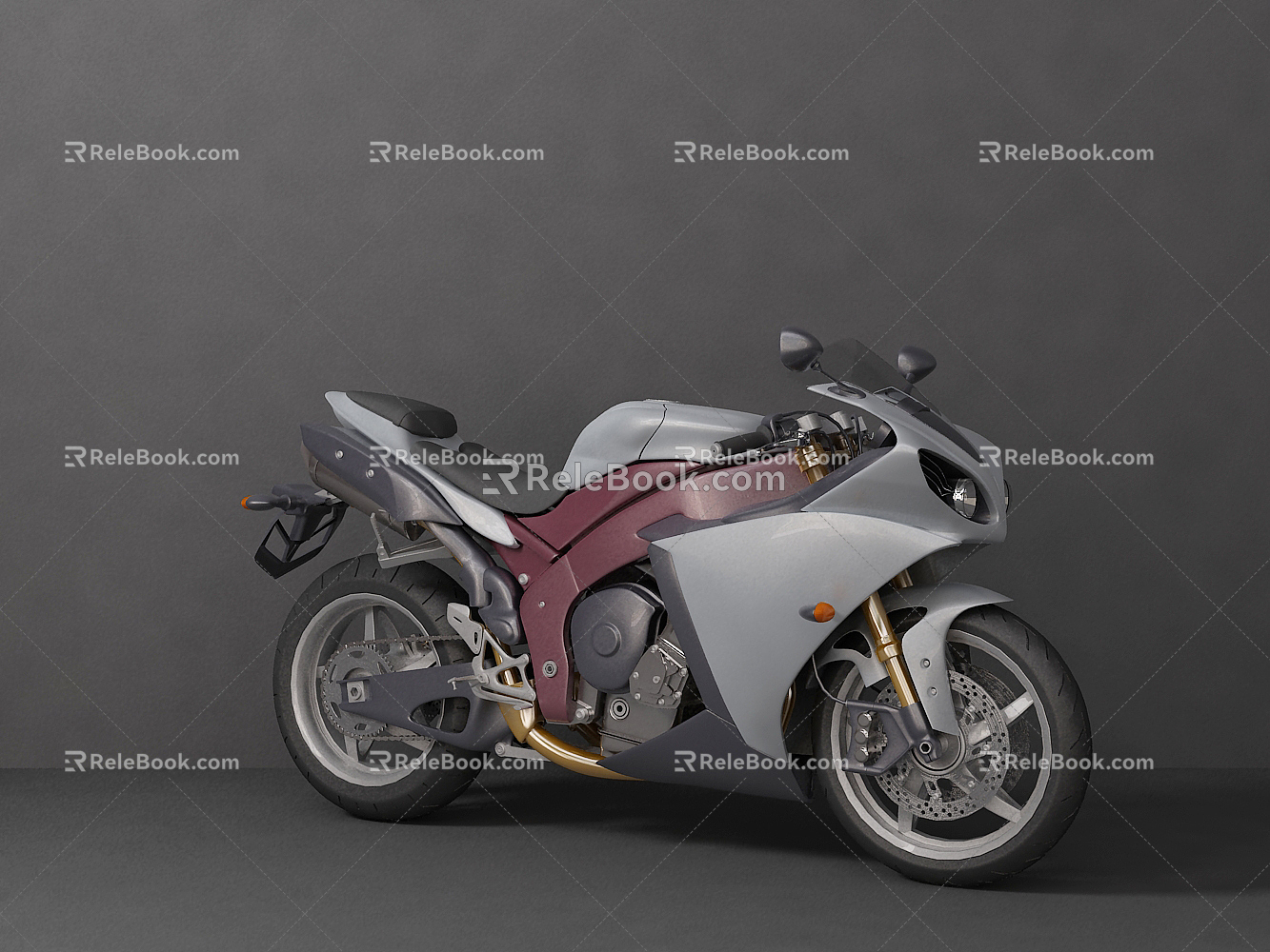 Modern Motorcycle 3d model