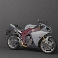 Modern Motorcycle 3d model