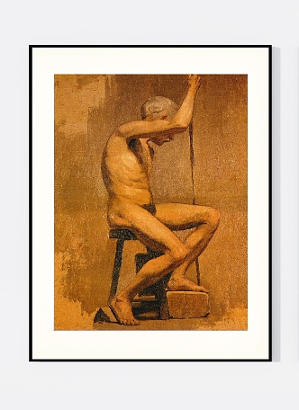 Hanging Picasso Body Art Retro 3d model