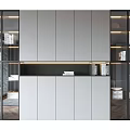 Modern bookcase 3d model