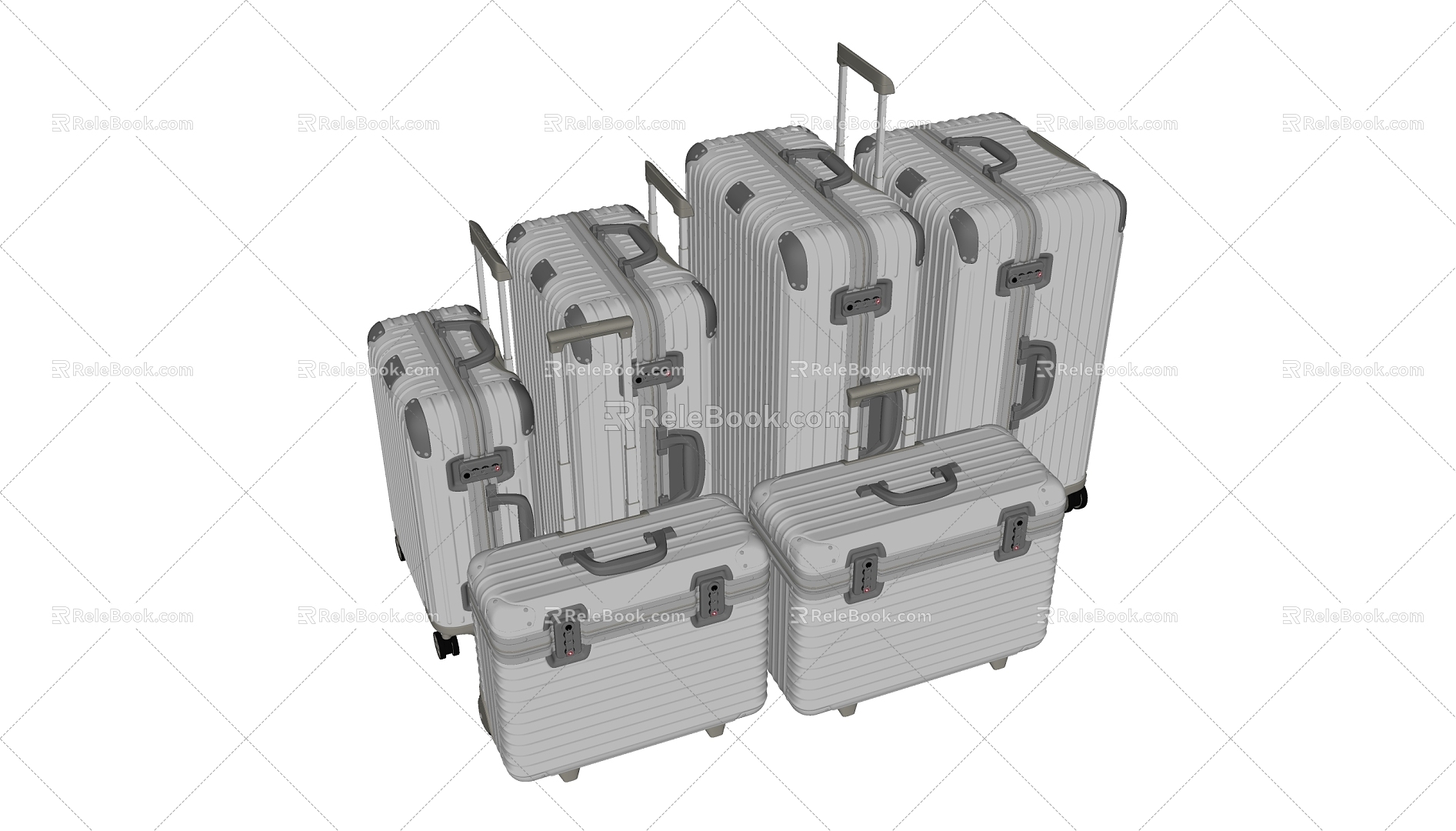 Travel Box Luggage 3d model