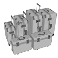 Travel Box Luggage 3d model