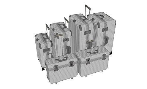 Travel Box Luggage 3d model