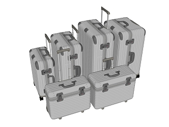 Travel Box Luggage 3d model