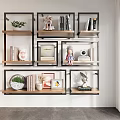 Bookshelf Minimalist Bookshelf Storage Rack 3d model