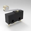 High Precision Industrial Micro Switch With Black Body And Metal Lever Contacts