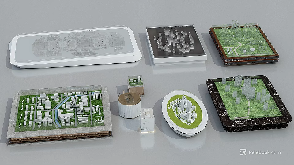 Commercial Equipment Featuring Various Architectural And Urban Planning Models 3d model