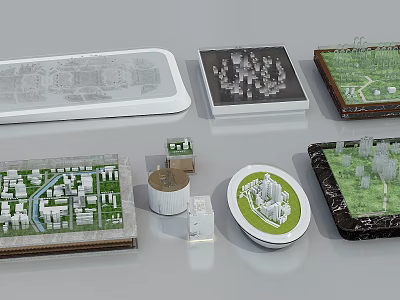 Commercial Equipment Featuring Various Architectural And Urban Planning Models 3d model