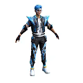Cartoon Character Cyberpunk Cartoon Man Handsome Game Character Game Man Boy 3d model
