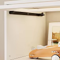 Cute Stuffed Toys In Kids Room With White Storage Cabinet And Yellow Teepee Tent