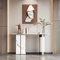 Modern End Desk 3d model