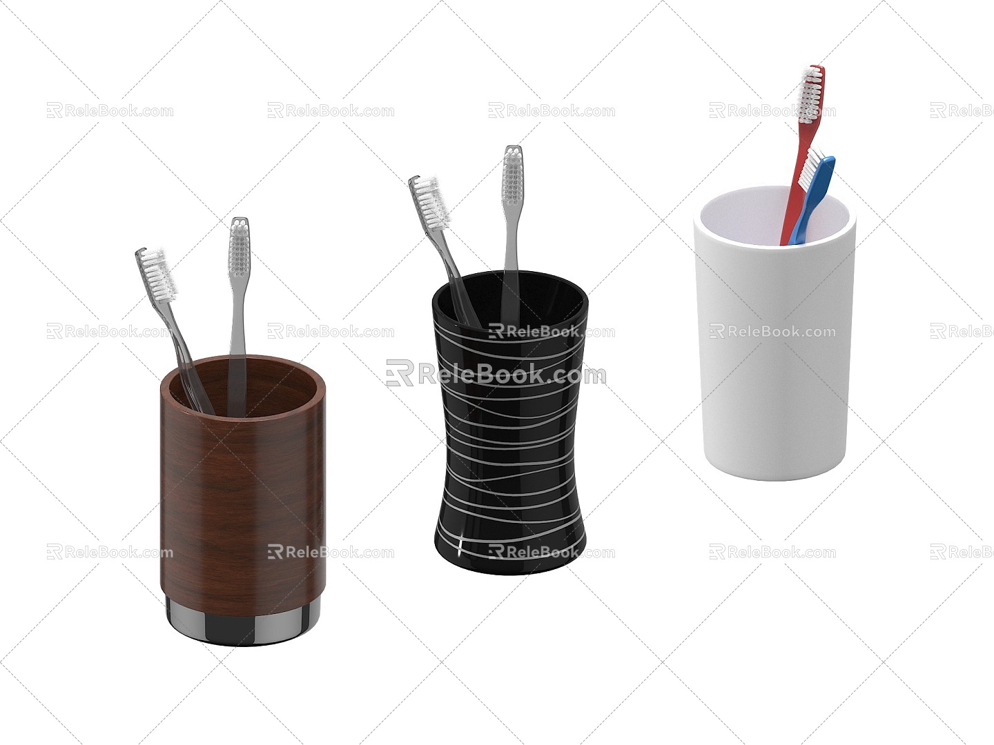 Toothbrush Washing Supplies Toothbrush Cup Washing Tools 3d model