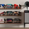 Audio vinyl record ornaments record player storage rack 3d model