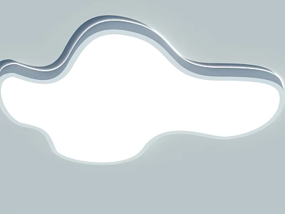 Modern Cloud Shaped White Ceiling Light for Home Interior Decoration 3d model Modern Cloud Shaped White Ceiling Light for Home Interior Decoration 3d model