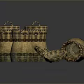 Woven Storage Baskets With Lids And Open Designs For Home Organization