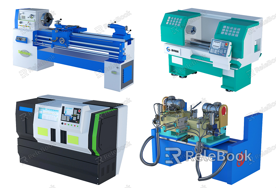 Modern industrial LOFT equipment CNC machine tool machine equipment combination model