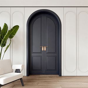 French double door 3d model