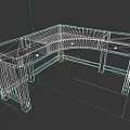 Dark L Shaped Office Desk With Drawers And Sturdy Frame Design