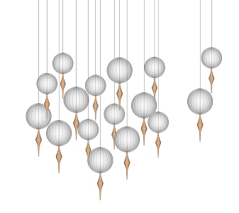 Modern Chandelier Decorative Chandelier Lobby Chandelier 3d model